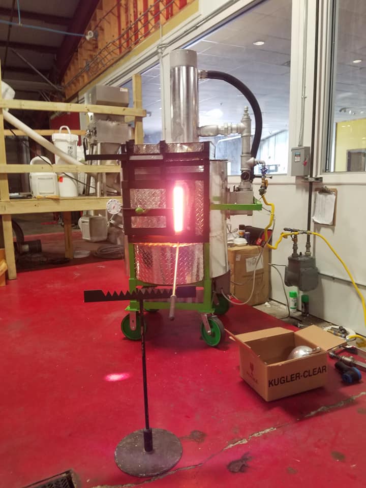 80lb capacity unit with recuperator and ribbon style burner